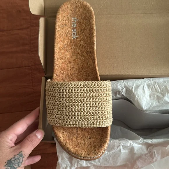 COPY - The Sak Mendocino Slide Sandal crocheted - Picture 5 of 7